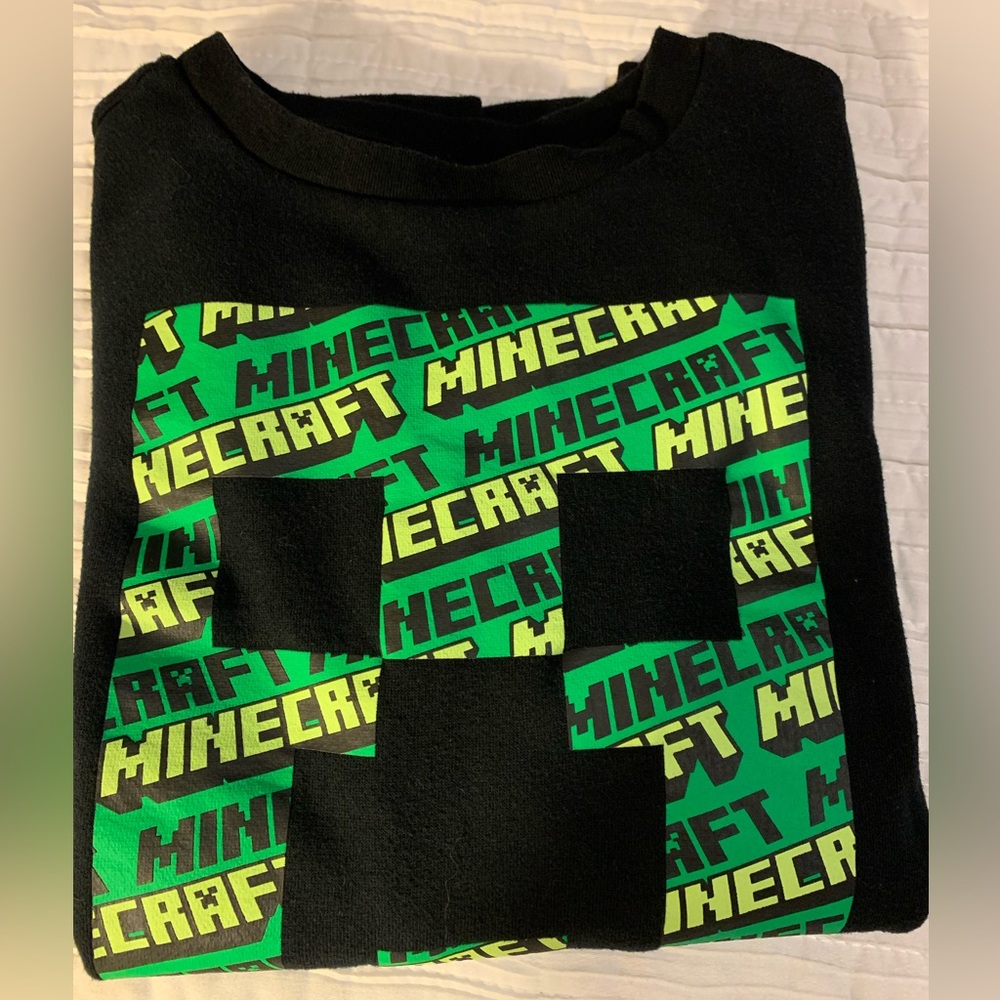 Minecraft Creeper Graphic Sweatshirt Mad Engine - Size Large